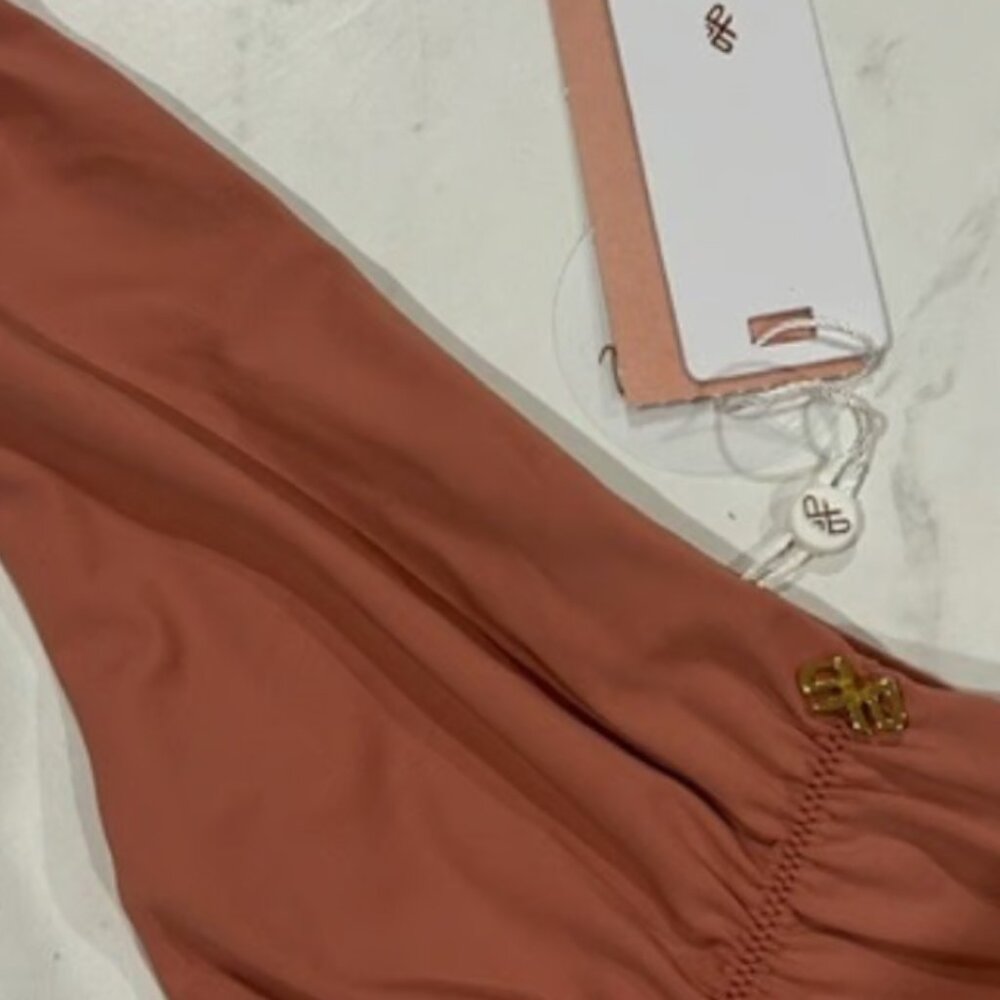 Pilyq Lotus Basic Ruched Teeny Bikini Bottoms PQ swim cheeky small New NWT - Picture 5 of 6